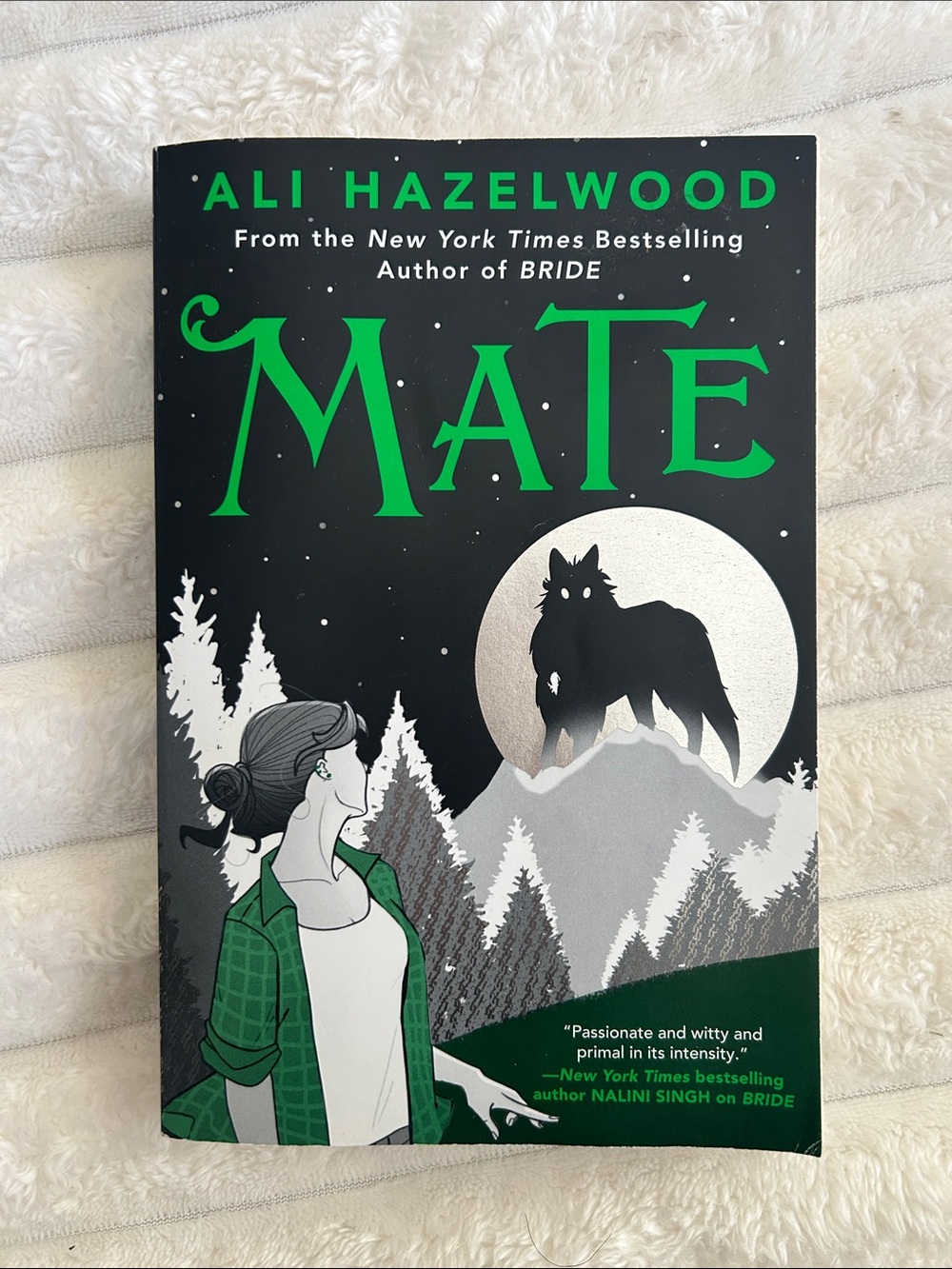 'MATE' Wall Art Print in Black & Green